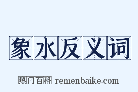 象水反义词是什么意思的图片